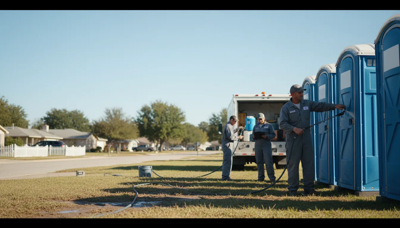 Long-Term Portable Toilet Rental in Hext, TX near me